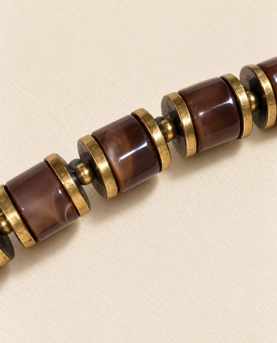 Collar Amuleto Marron