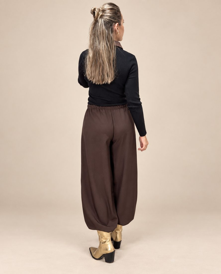 Pantalon Drop Marron