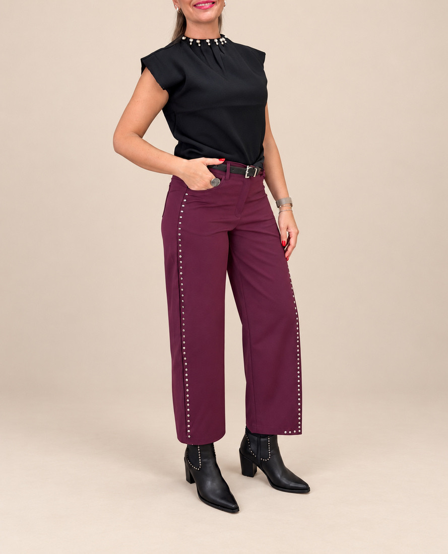Pantalones Dalia Ciruela