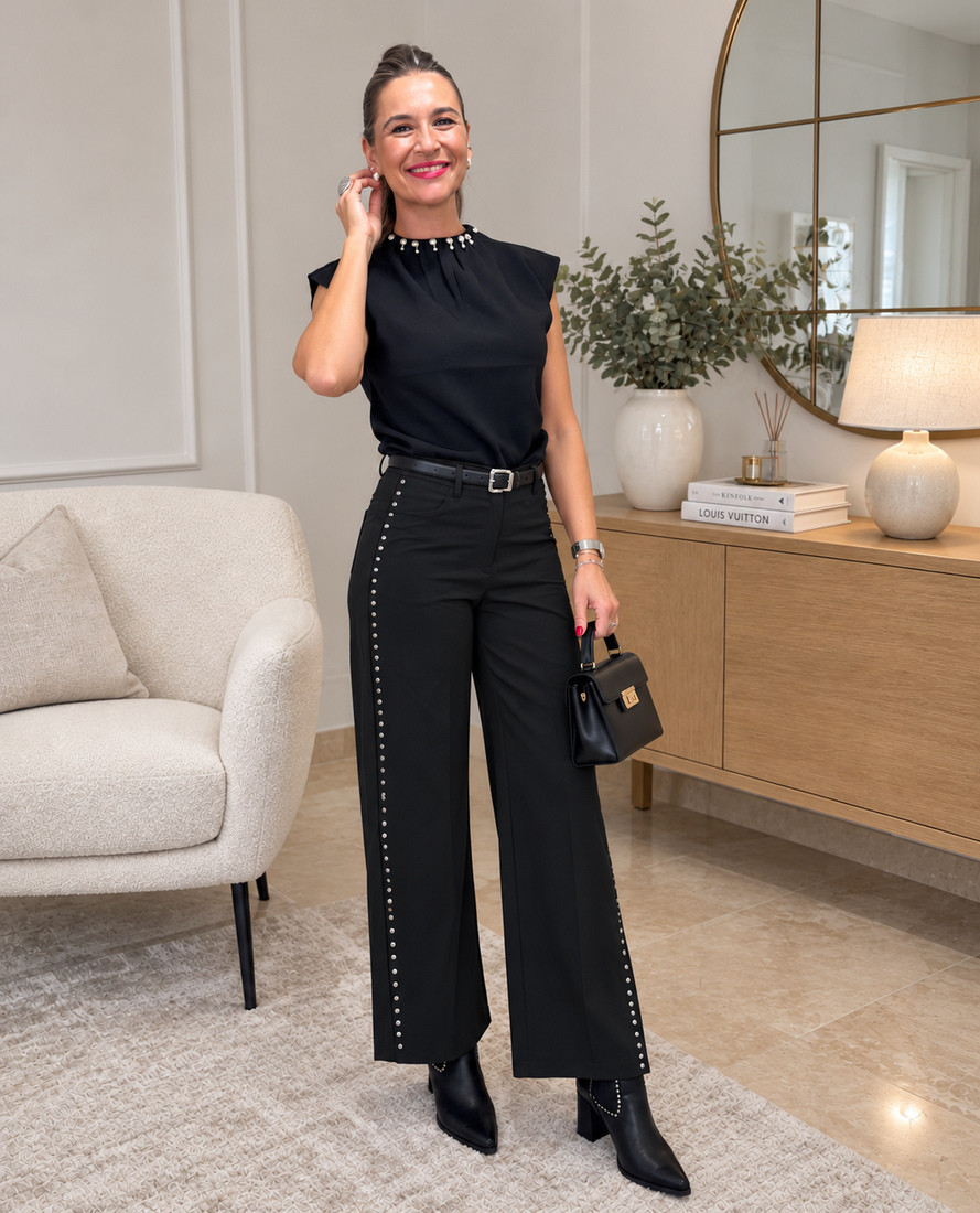 Pantalones Dalia Negro