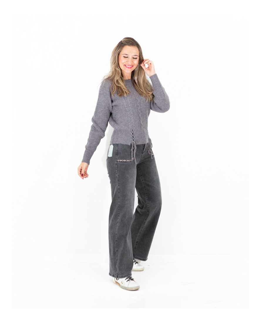 Jersey Trenzas Gris