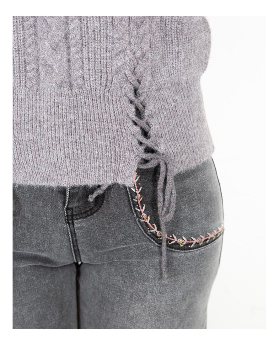 Jersey Trenzas Gris