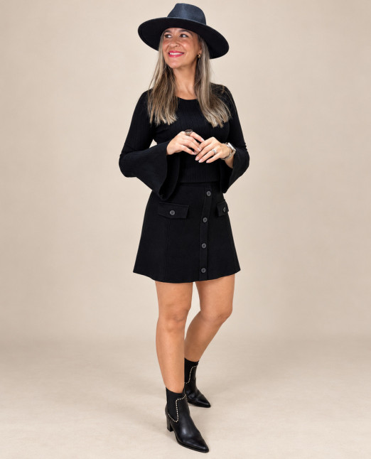 Falda Maela Negro