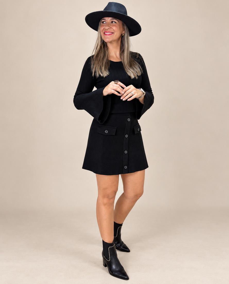 Falda Maela Negro