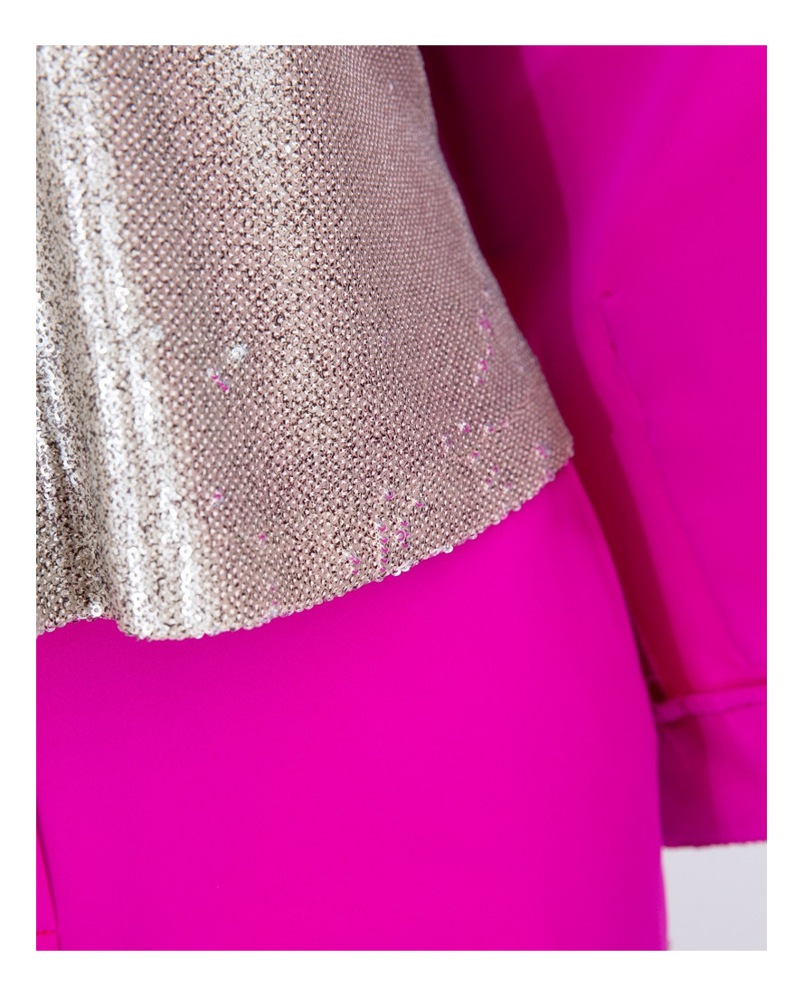Kimono Traje Top Frambuesa