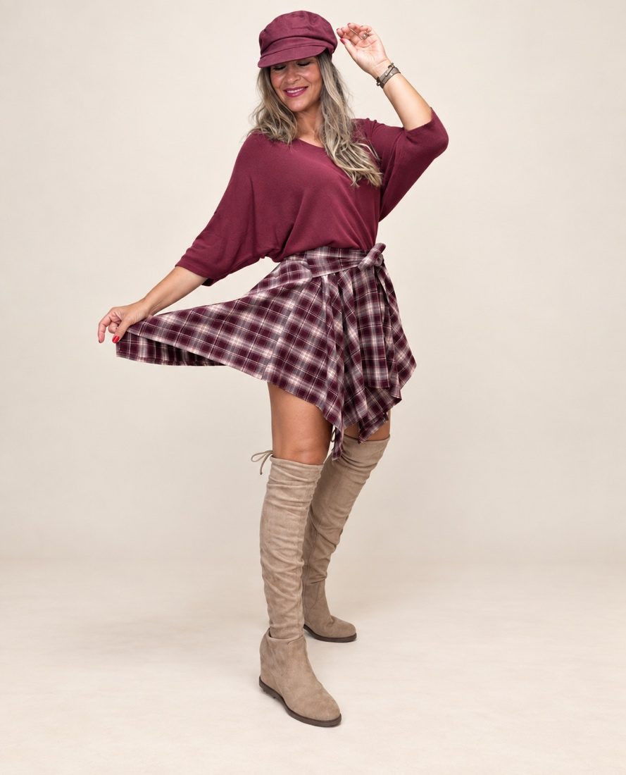 Conjunto Escocia Burdeos