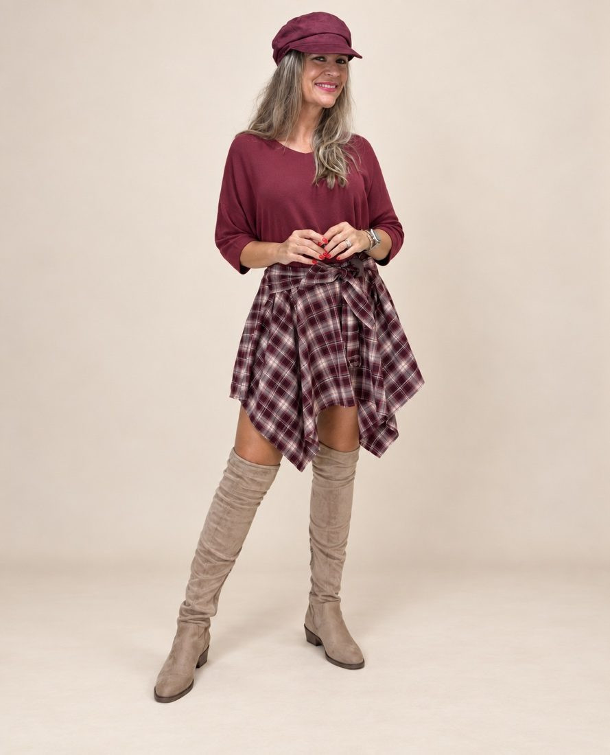 Conjunto Escocia Burdeos